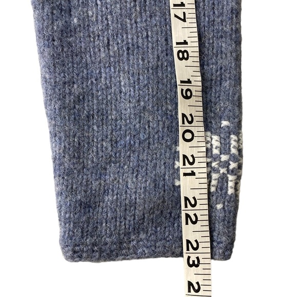 Skyr Blue Nordic Wool Snowflake Cardigan - Picture 8 of 11